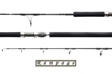 A picture of some fishing rods and hooks.