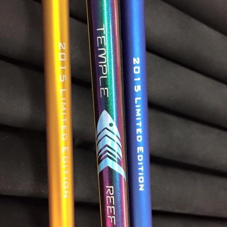 Three pencils are shown with the words temple, reef and 2 0 1 5 limited edition.
